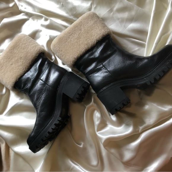 MARC FISHER FUR CUFF BOOTIE - Picture 13 of 16